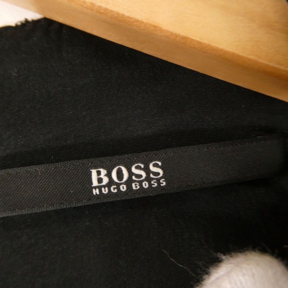 BOSS HUGO BOSS ヒューゴボス バイカラーワンピース 36 ポリエステル 他 ノースリーブ ひざ下丈 レディース AY7984A3 