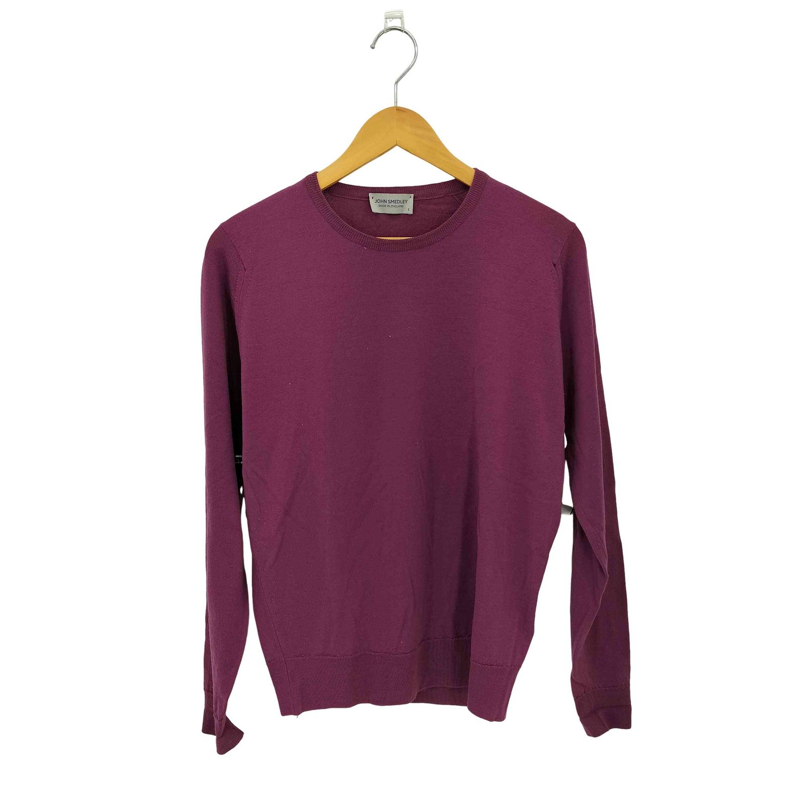 JOHN SMEDLEY(ジョンスメドレー) メリノウールクルーネックニット メンズ  S【中古】【ブランド古着バズストア】 ジョンスメドレー JOHN SMEDLEY メリノウールクルーネックニット