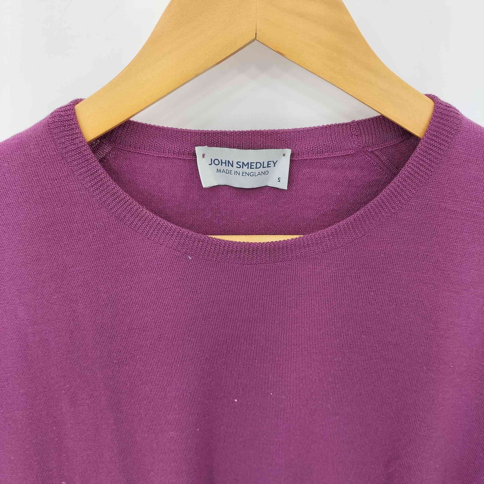 ジョンスメドレー JOHN SMEDLEY メリノウールクルーネックニット