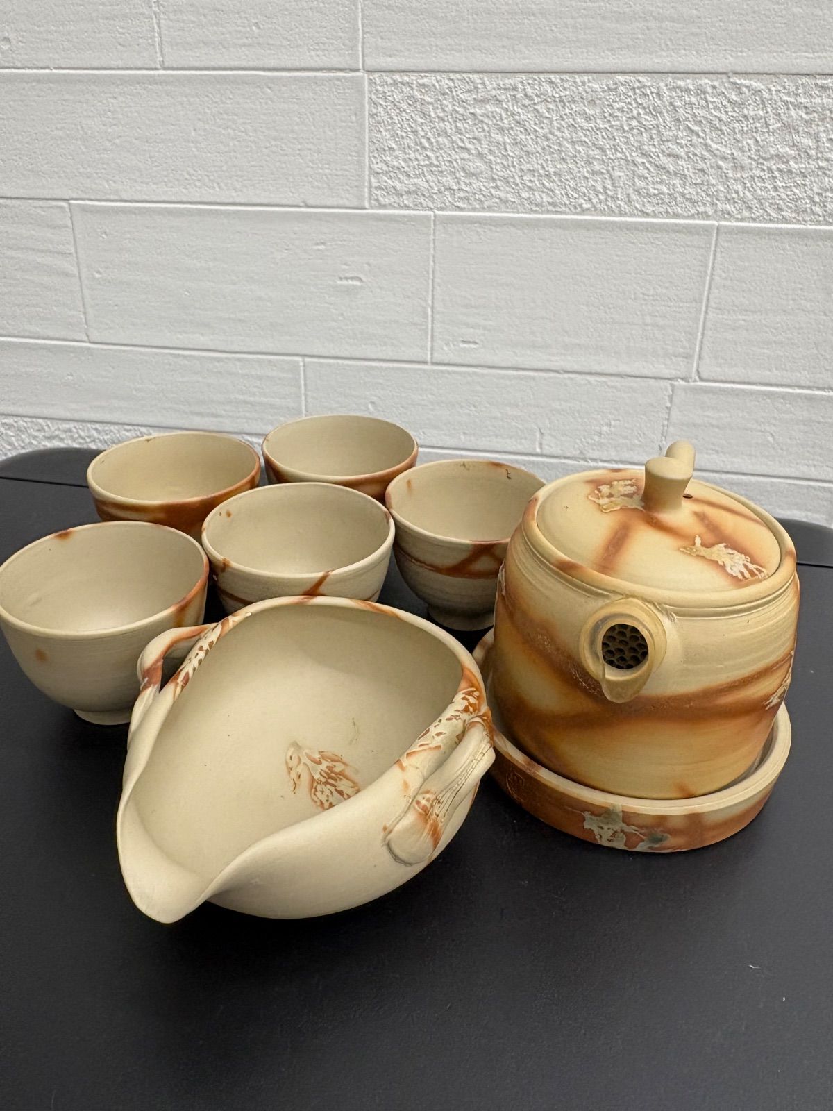 ♥ 煎茶道具セット常滑焼の急須と湯呑み 湯冷ましセット