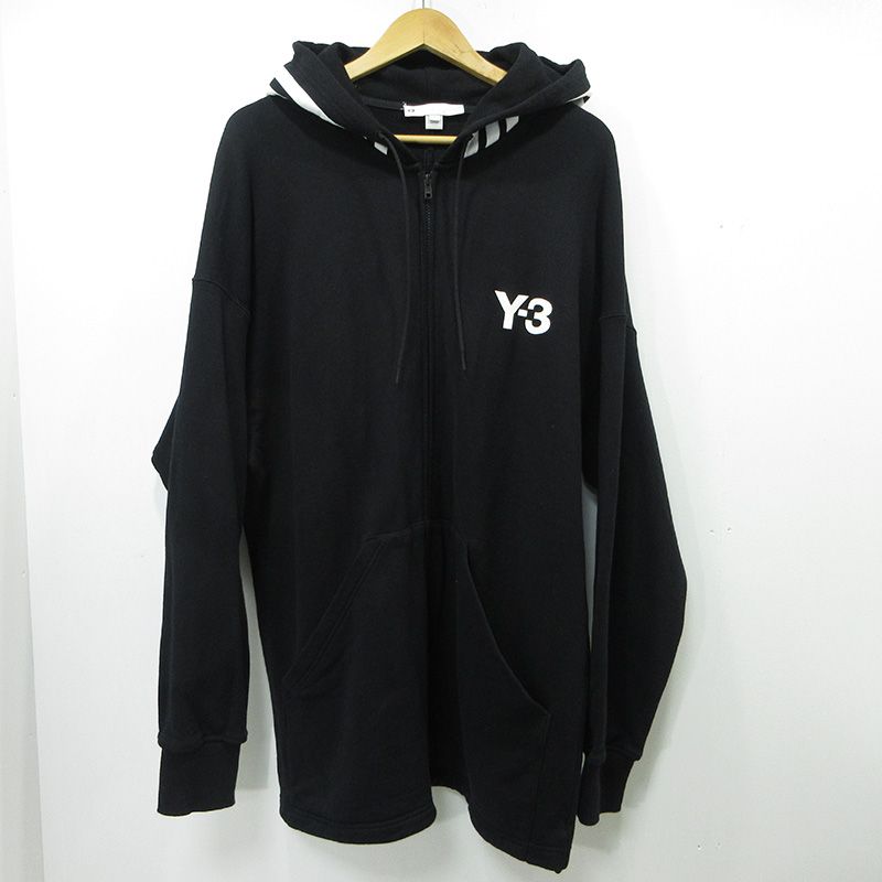 Y-3 | ワイスリー ジップアップパーカー M CH 1 FULL-ZIP HOODIE HG 6072 ブラック サイズ L 108