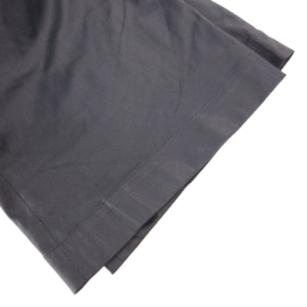  ビーシービージーマックスアズリア フェイクレザーイージーパンツ クロップド ワイド XXS 紺 ネイビー |GV GY 18 その他 パンツ