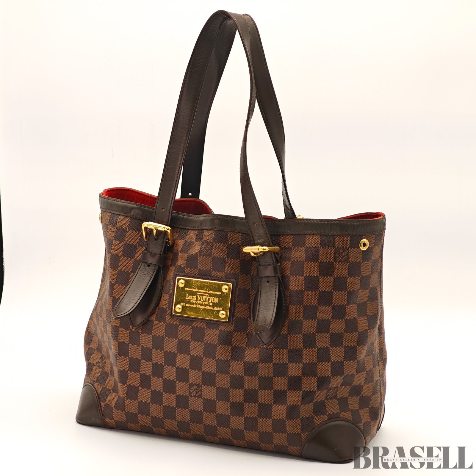 LOUIS VUITTON ハムステッドMM N 51204 バッグ トートバッグ 大容量 通勤 ブラウン レディース メンズ