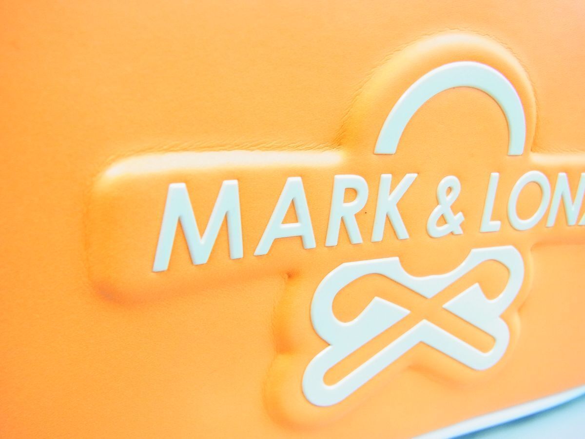  正規品 MARK LONA マーク＆ロナ Ever Shoulder Pouch 2way スカルロゴポーチ MLS 5A SB23 オレンジ橙 本物保証 店頭 B品汚れ有 ティー ゴルフバッグ キャディバッグ ゴルフ