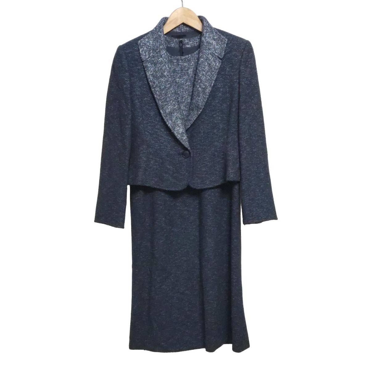 極美品 ジュン アシダ ワンピース ジャケット スーツ ブレード レース 15 JUN ASHIDA(ジュンアシダ) ワンピーススーツ レディース美品