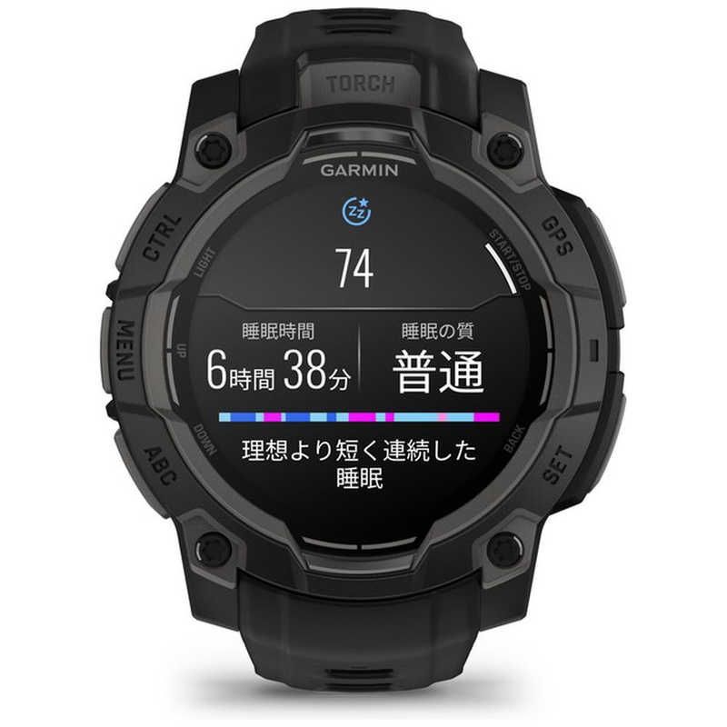 GARMIN Instinct 3 AMOLED インスティンクト スリー アモレッド 45 mm GPSスマートウォッチ Suica対応 ガーミン Black 010-02936-30 ♥