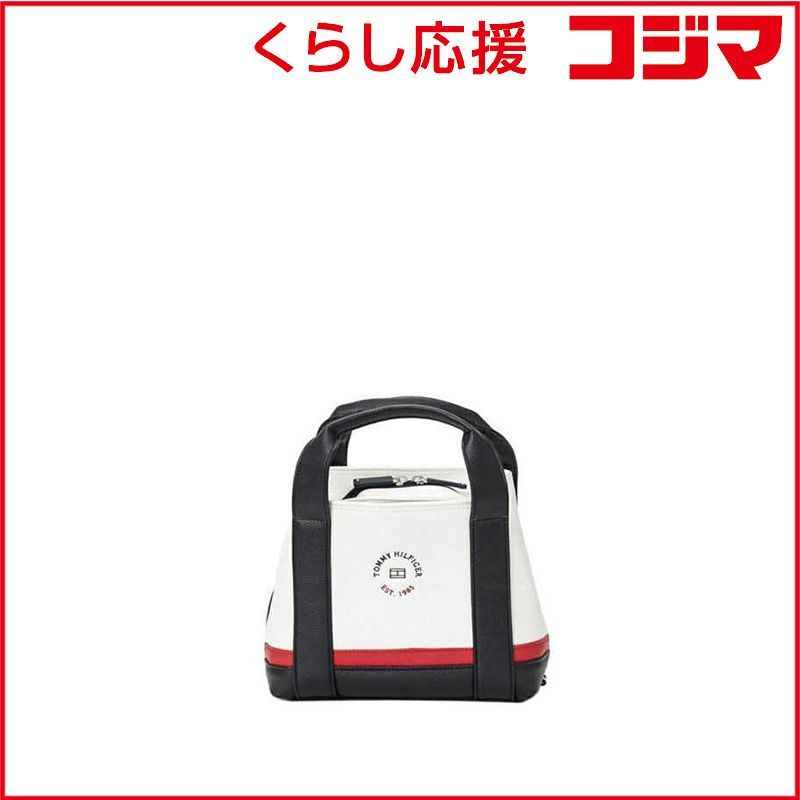 トミーヒルフィガー 25 FW ラウンドバッグ フラッグロゴ トリコロール _25 ♥