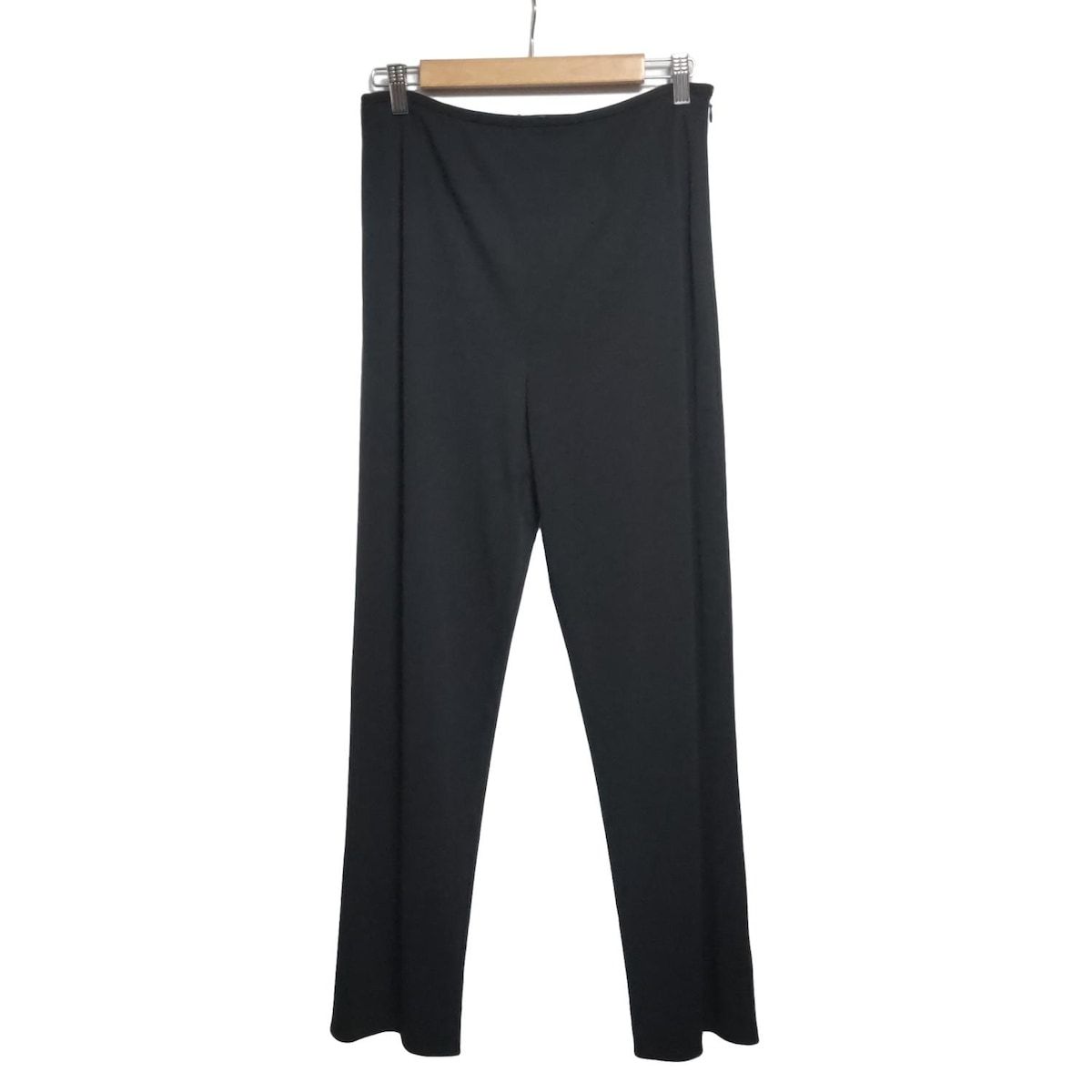 LEONARD レオナール パンツ サイズ70 レディース - 黒 フルレングス|カンカン素材