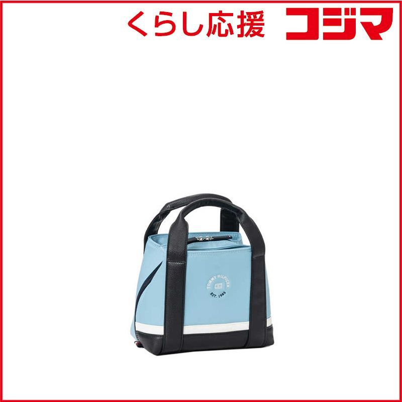 未開封 トミーヒルフィガー 25FW ラウンドバッグ フラッグロゴ ブルー THMG5FT5_25FW 未使用 送料無料