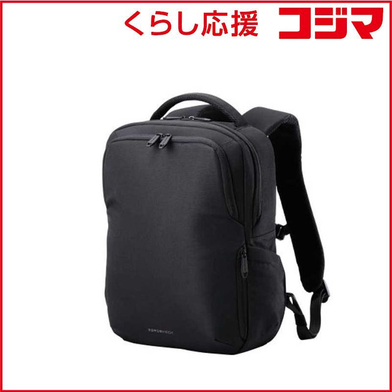 エレコム ELECOM リュック 13 L 衝撃吸収 14インチPC対応 出張 通勤 小物整理ポケット付 撥水 バックパック ZSB- ♥