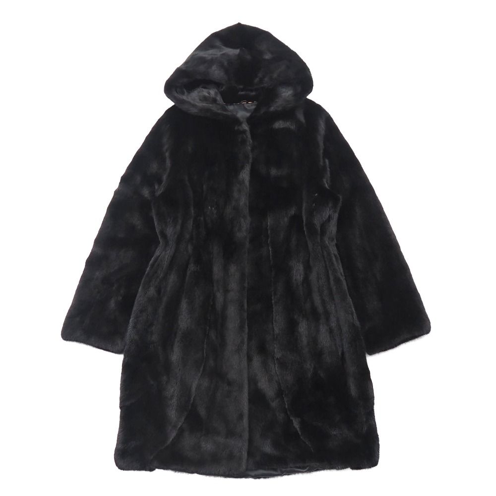 着丈96/デザイン コペンハーゲン カラーミンク ロング ベルト ファーコート 着丈96/デザイン コペンハーゲン カラーミンク ロング ベルト ファー