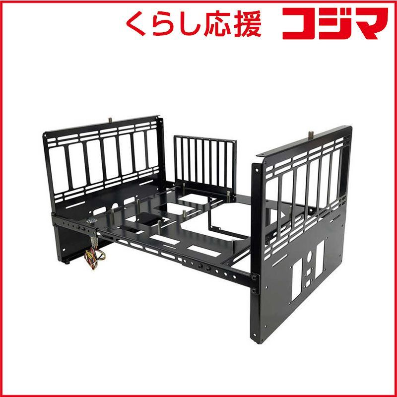 3 wayオープンフレーム PCケース スタック式 mini-ITX | mini-DTX micro-ATX ATX E-ATX ブラック N-FRAME-STACK ♥