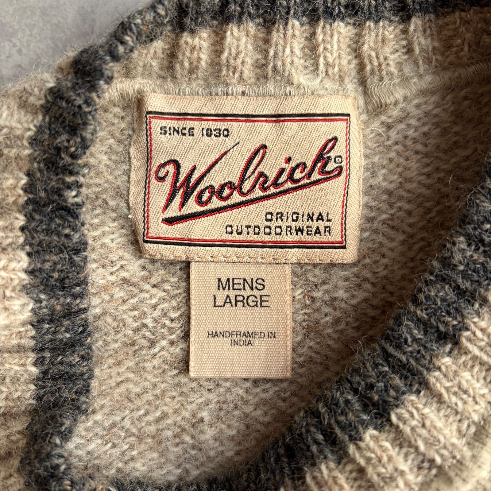 90s/woolrich/ウールリッチ/ウールニット/メランジ/杢/クルーネック