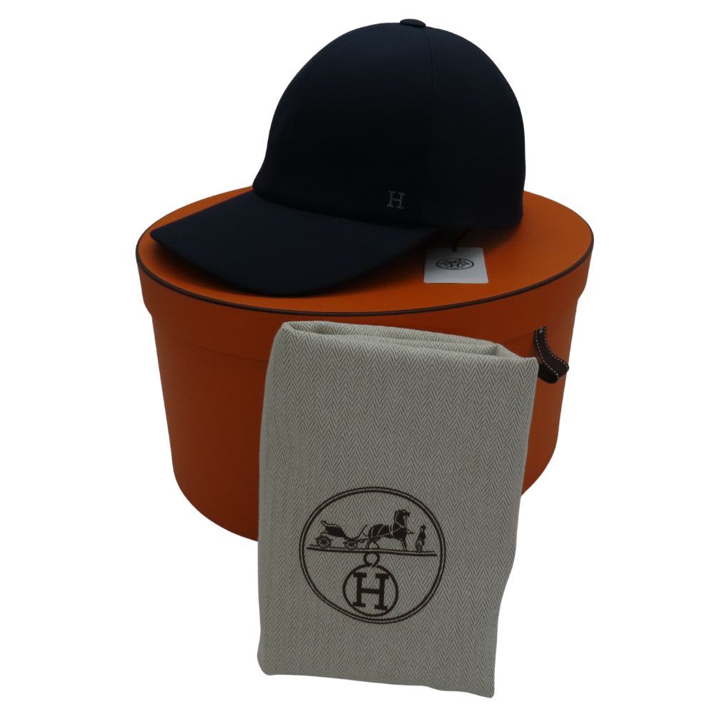 中古】HERMES エルメス キャスケット ライリー・Hドロワ マリン