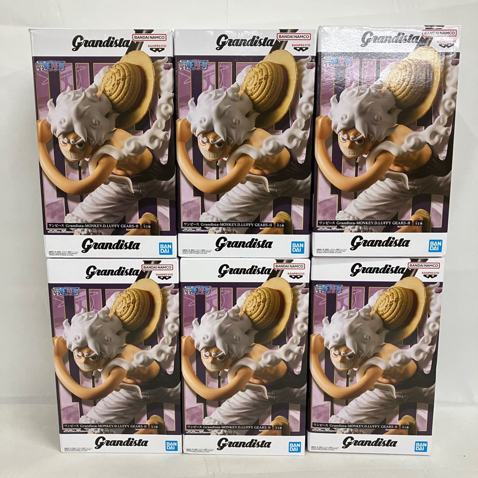 未開封 ワンピース Grandista ルフィ ギア5 Ⅱ ニカ フィギュア 6個 