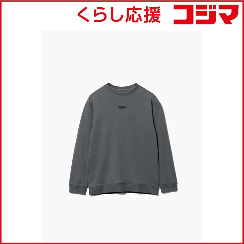 TENTIAL BAKUNEスウェットメンズロングスリーブクルーネックダークグレー M ♥