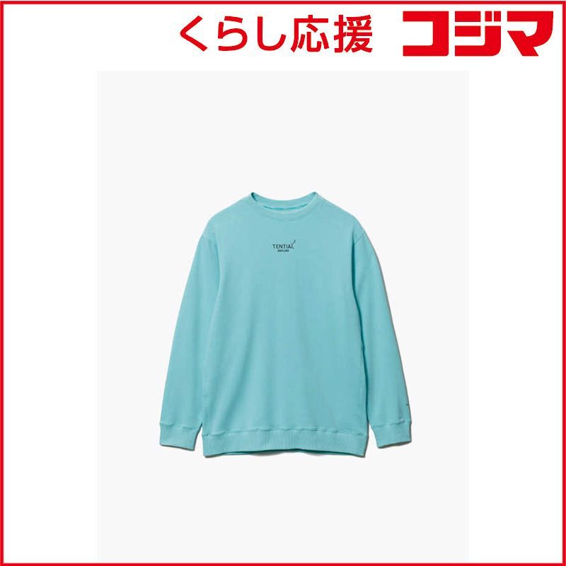 TENTIAL BAKUNEスウェットメンズロングスリーブクルーネックターコイズ S ♥