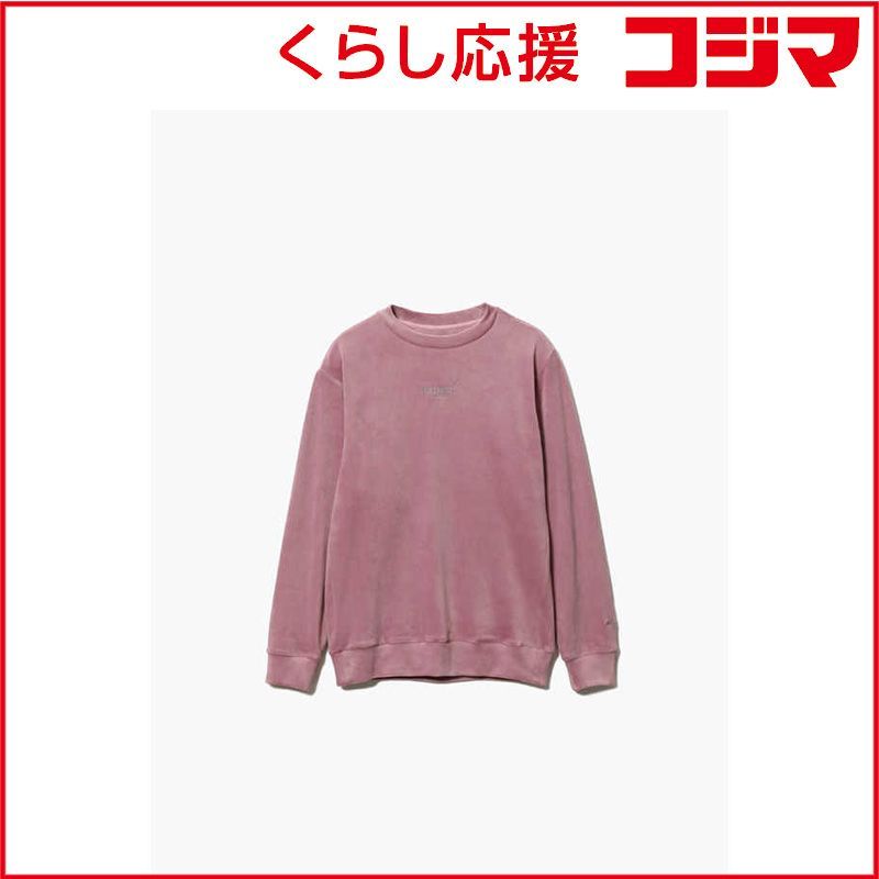 TENTIAL BAKUNEベロアロングスリーブクルーネックピンク L ♥
