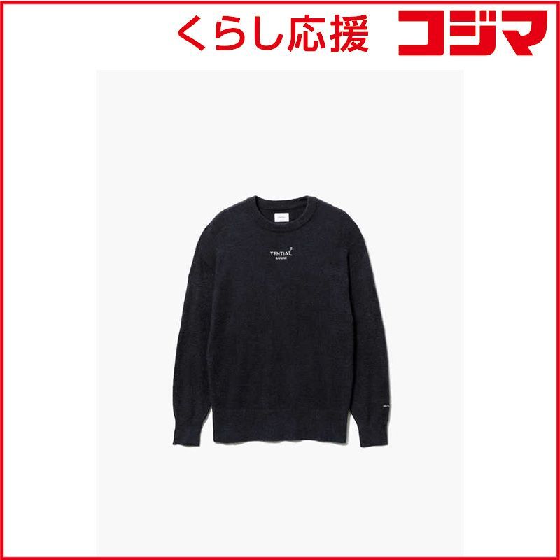 TENTIAL BAKUNEソフトニットロングスリーブクルーネックネイビー S-M ♥
