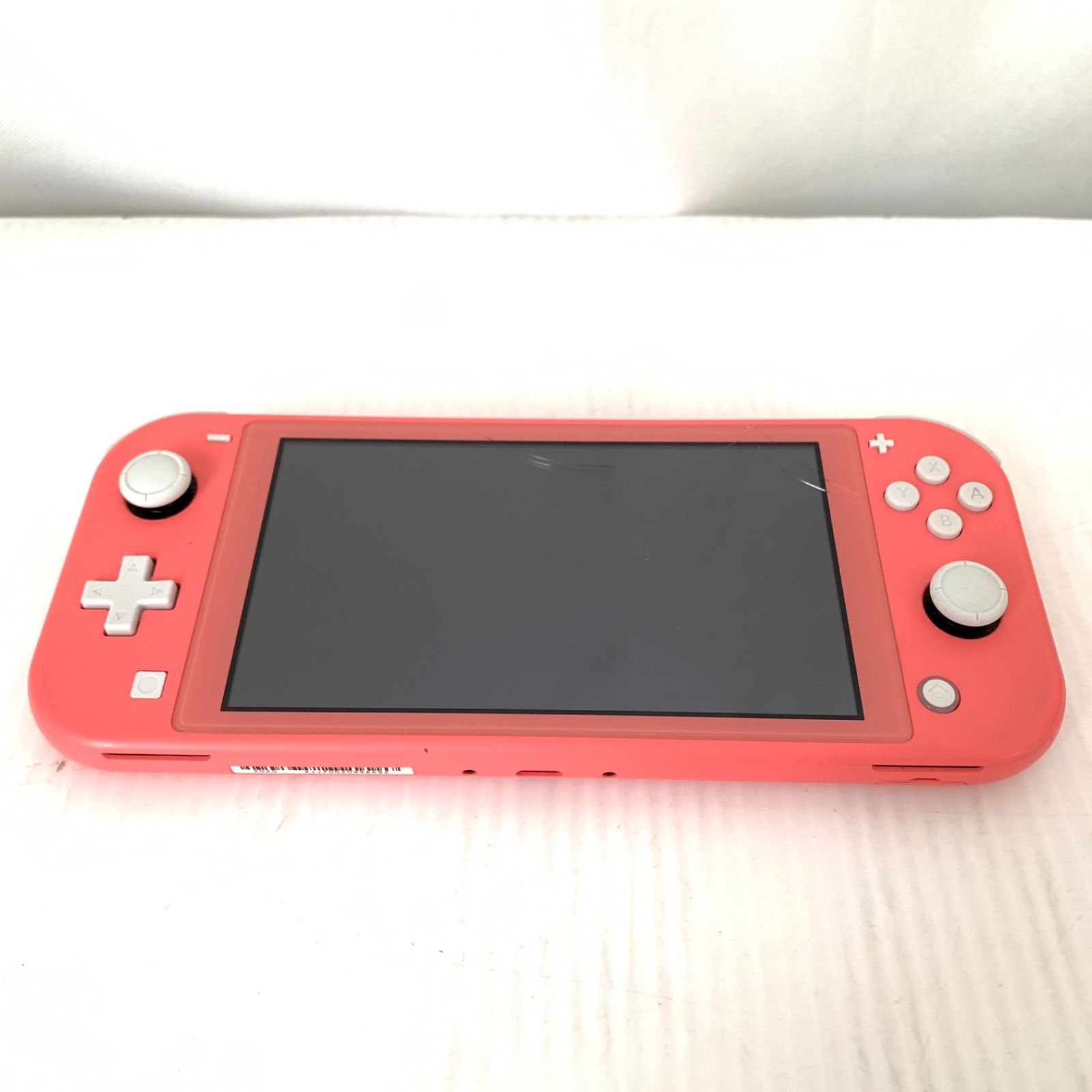 |画面にヒビ有 スイッチライト SwitchLite HDH-001 ピンク M 80107-12