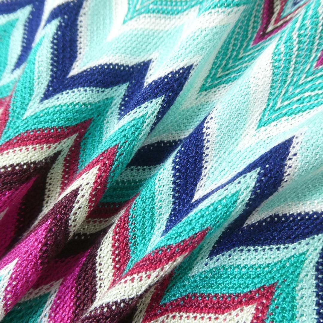 美品 ミッソーニ MISSONI カットソー セーター ニット クルーネック 