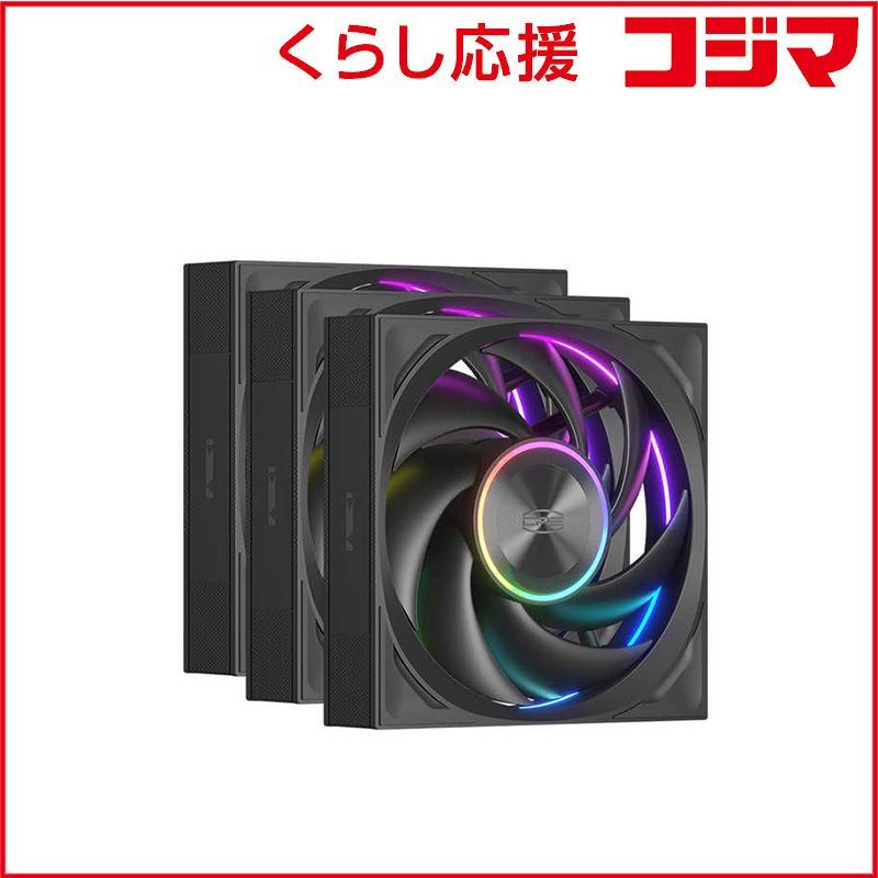 ケースファン×3 120 mm | 3000 RPM F 7 X 120-ARGB-BK 3 IN 1 ♥