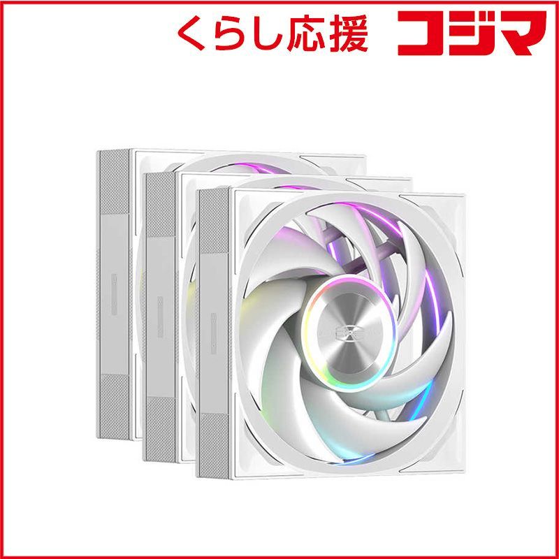 ケースファン×3 120 mm | 3000 RPM F 7 X 120-ARGB-WH 3 IN 1 ♥