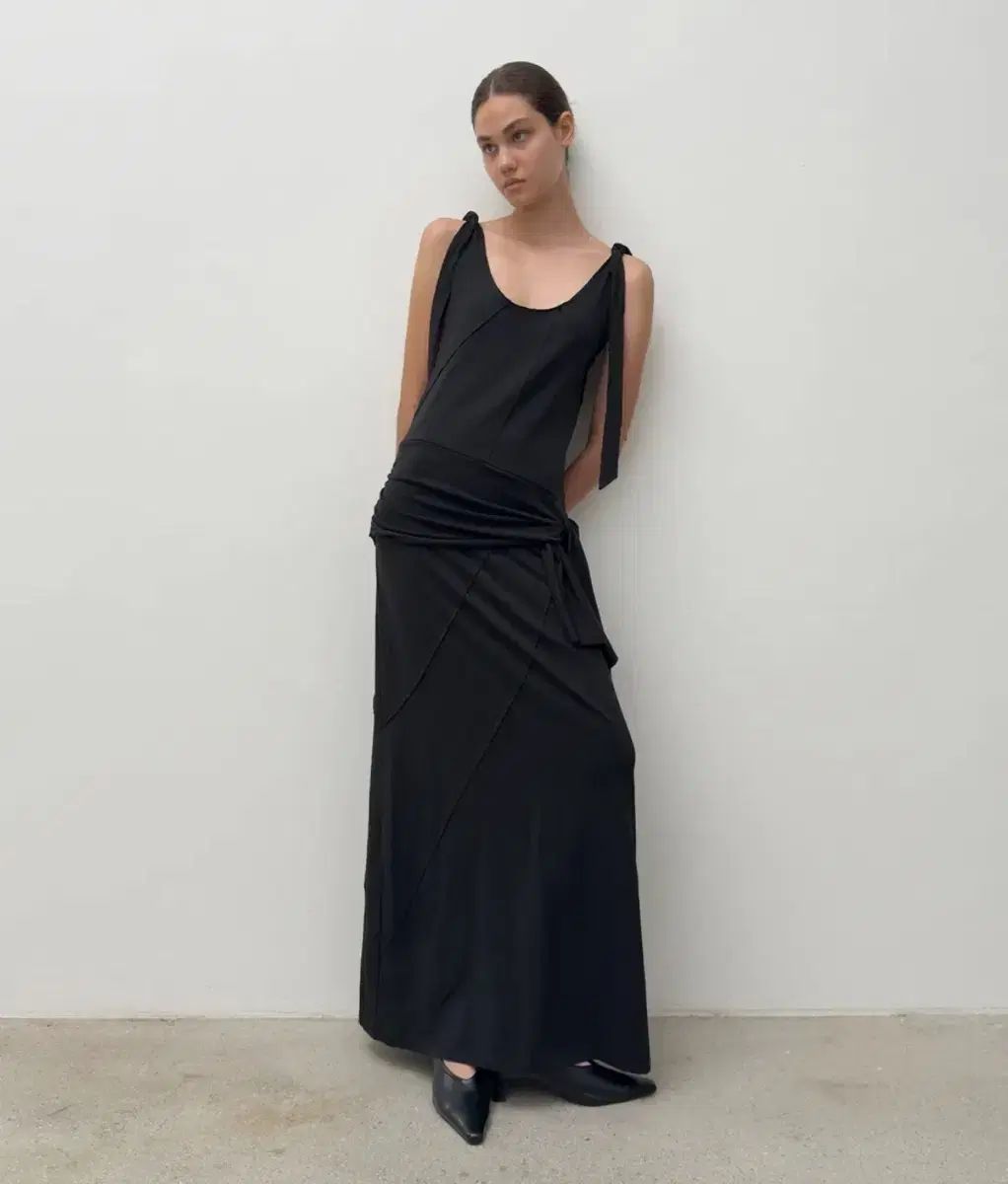 DIAGONAL ダブル レイヤード ロング ドレス