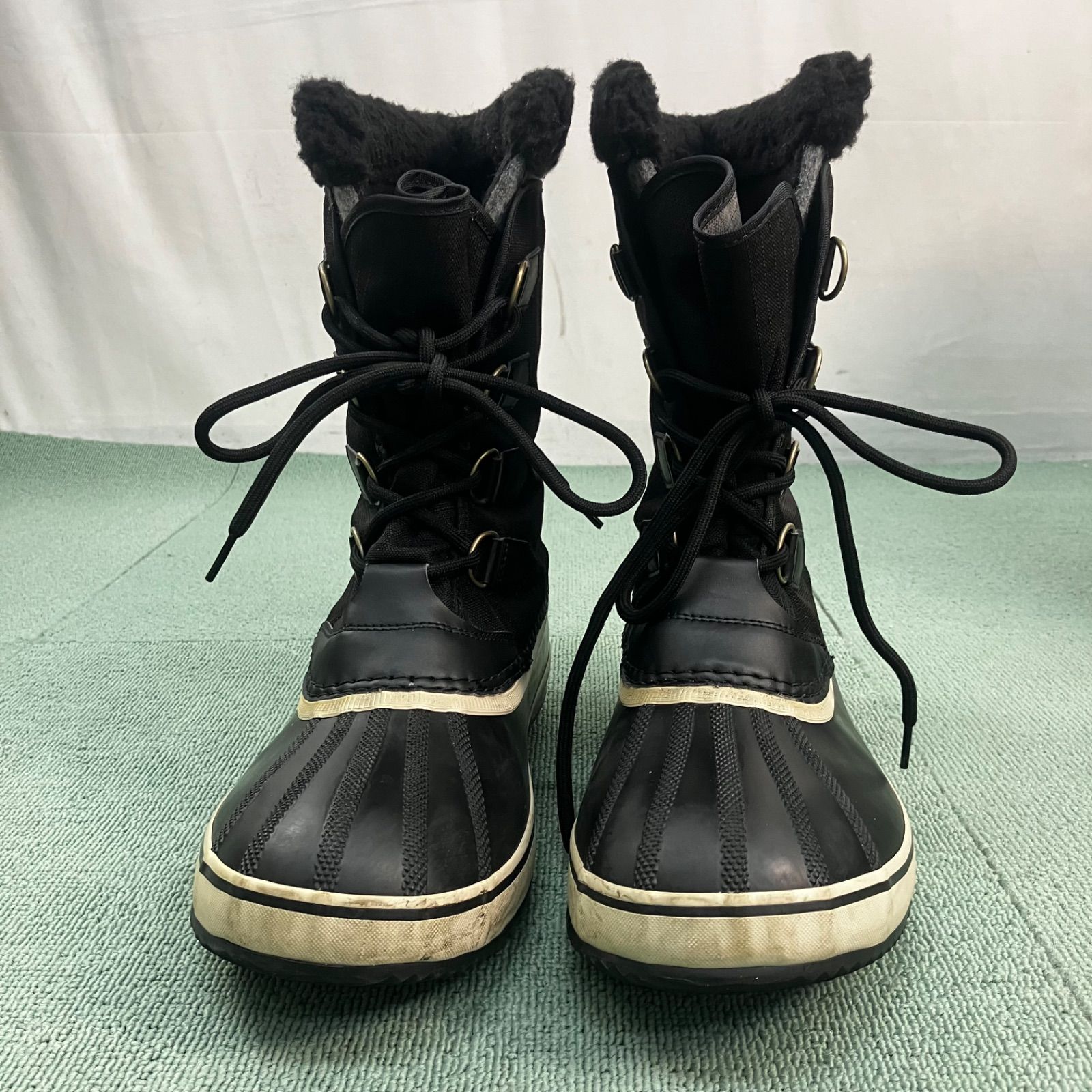 $ げ交渉 SOREL ソレル 1964 PAC NYLON パックナイロン ウォータープルーフ スノーブーツ ブラック 30 cm