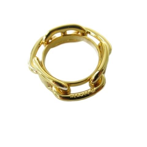 エルメス HERMES スカーフリング シェーヌダンクル アクセサリー ゴールドカラー