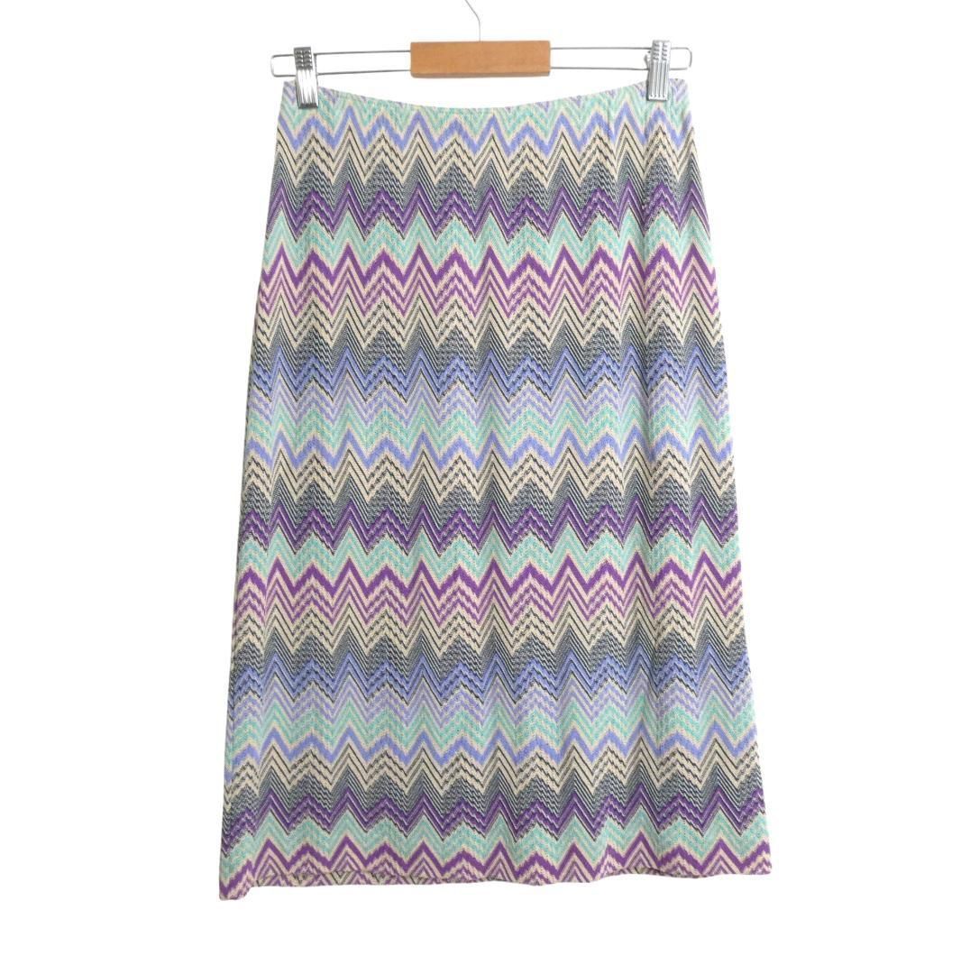 新品同様 MISSONI ミッソーニ サイズ46 コットン×ナイロン シェブロン