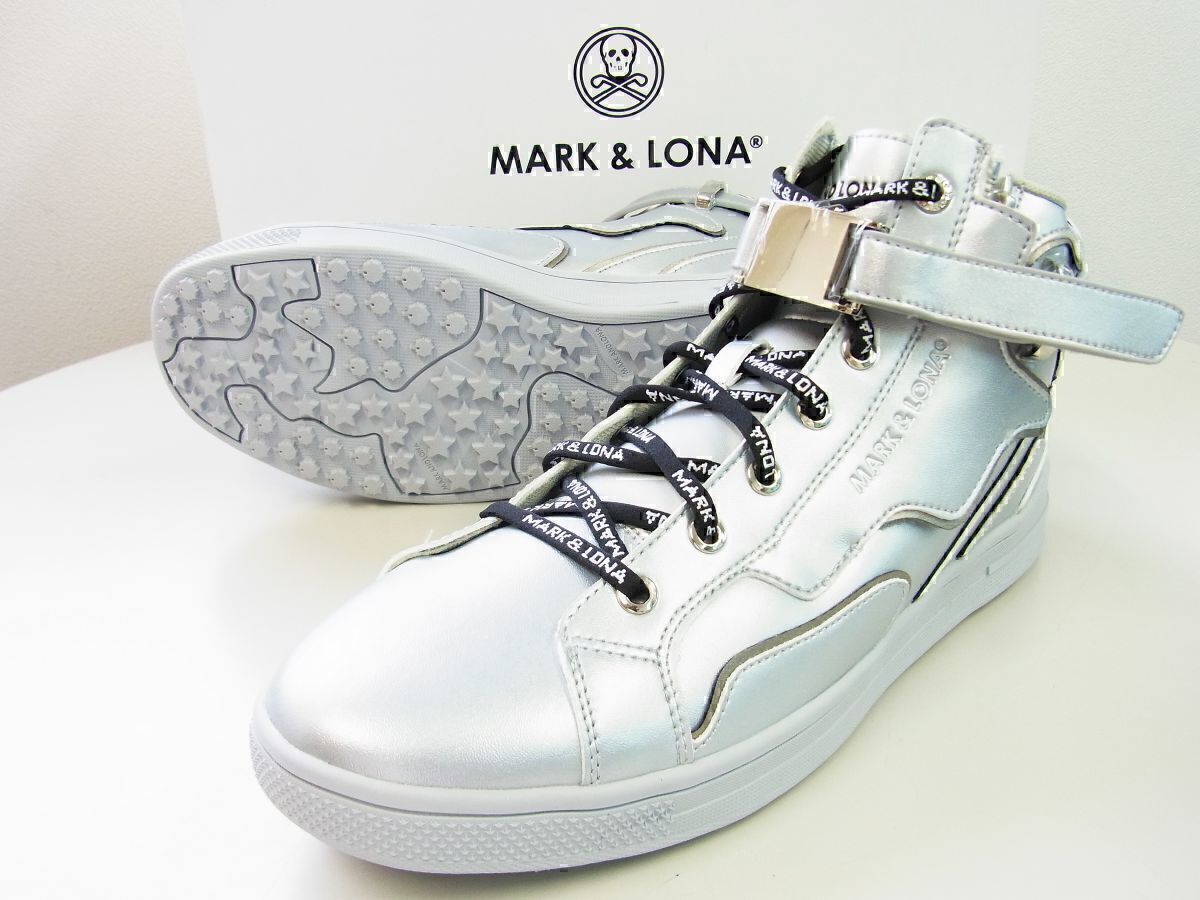 正規 MARK-LONA マーク＆ロナ Lotus Green Walker Mid W|Strap スパイクレススニーカー28 cm MLS-2 C-SS 02 シルバー銀