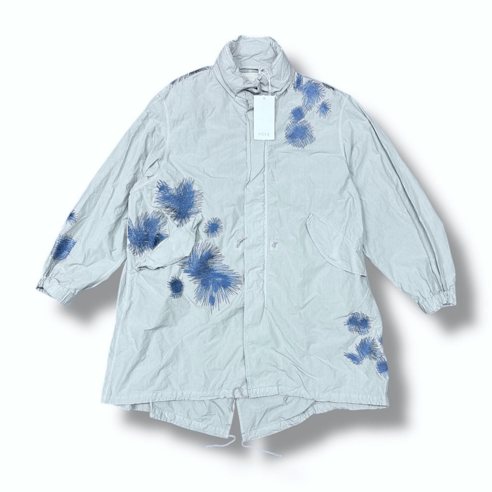 参考上代85800円 未使用 YOKE 25SS EMBROIDERY  PARKA スノーパーカー ヨーク YK25SS0910C ブルー 3 （5181M） 参考上代85800円 未使用 YOKE 25SS EMBROIDERY SNOW PARKA スノー