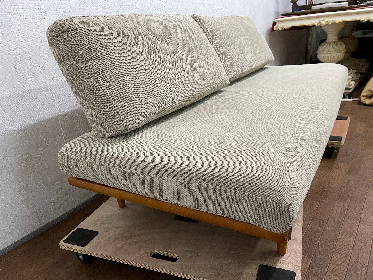 ○美品 unico ウニコ ZIZZI ジッジ カバーリング ソファベッド 2人掛け