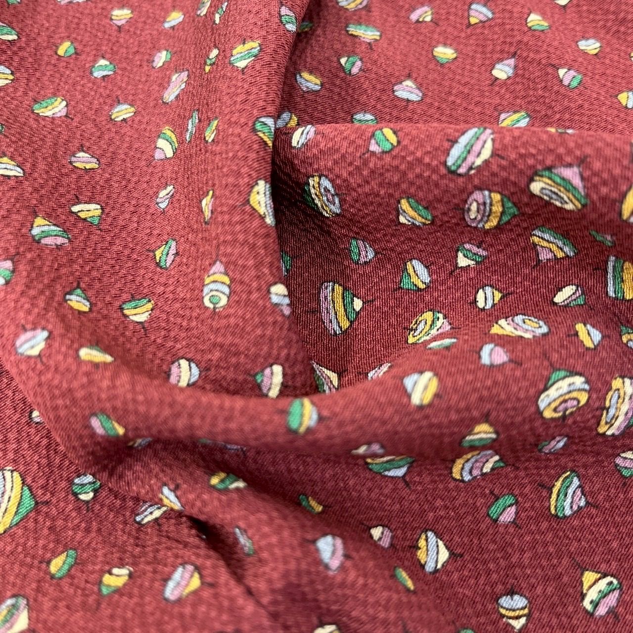 小紋 単衣 裄67 縮緬 可愛い染め ガード加工 正絹 着物 MK-2835 - メルカリ