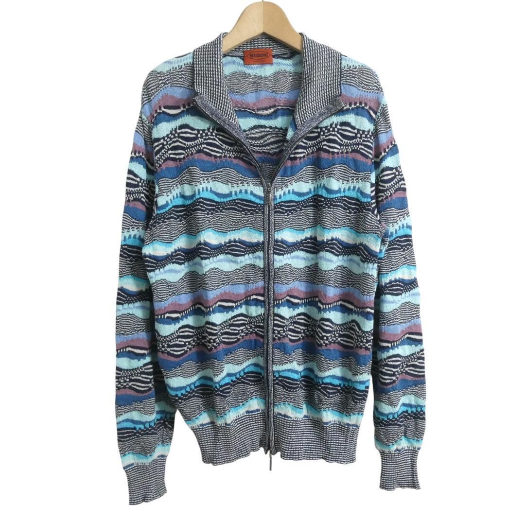 MISSONI ミッソーニ ノーカラー カーディガンジャケット サイズIT 46 MISSONI ミッソーニ ノーカラー カーディガンジャケット サイズIT 46