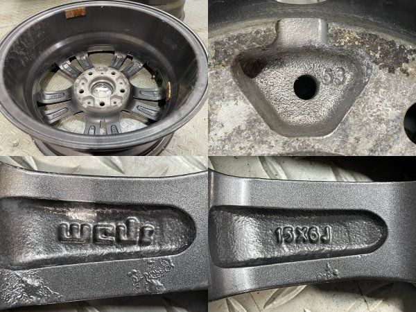  Weds NV NIRVANA ウェッズ ニルヴァーナ 15インチ 4本 .3 53 フリード ヴォクシー エスクァイア ステップワゴン等 MHE 252 15インチ ホイール