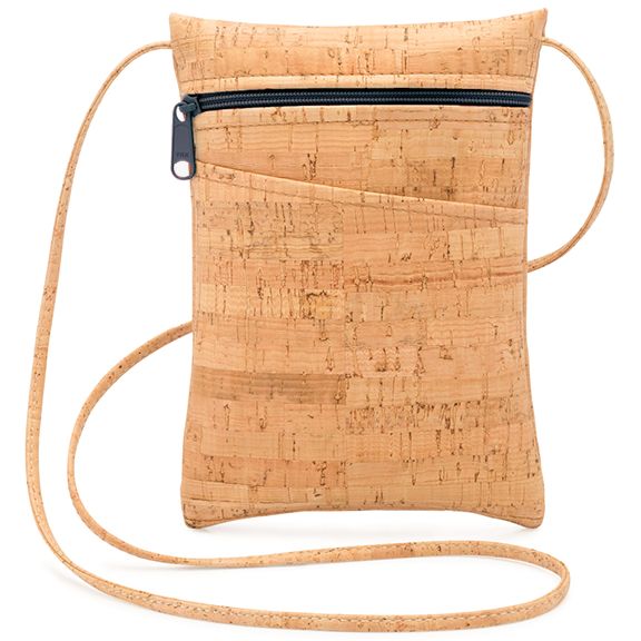 ネイビー Be Lively Mini ビーライブリーミニ ～天然コルクレザーのサコッシュバッグ～