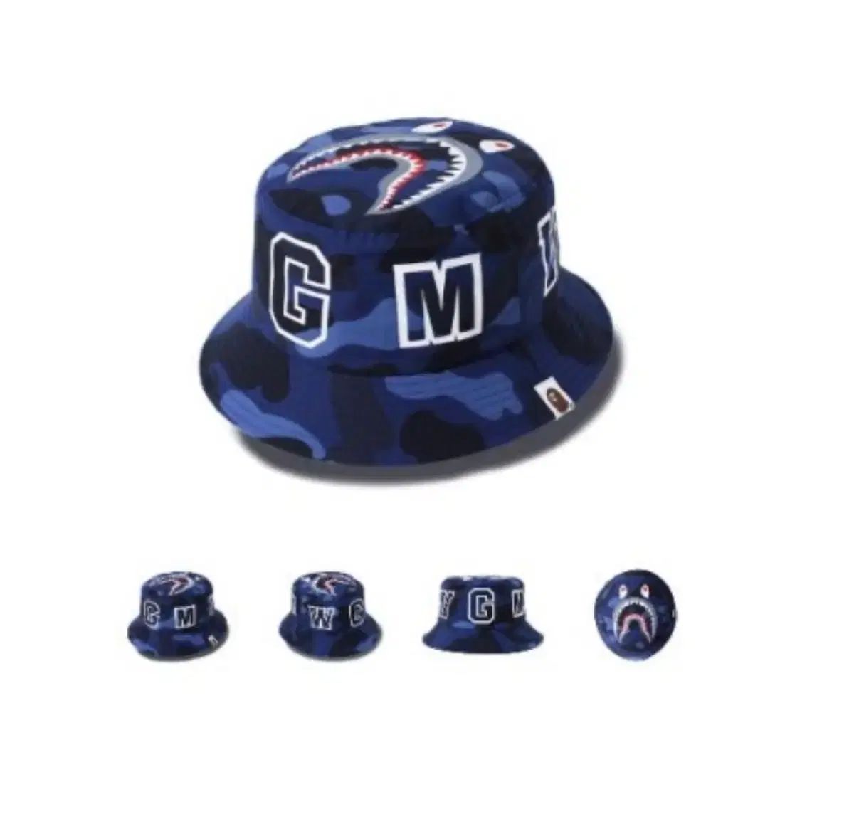 A BATHING APE アベイシングエイプ カモフラ シャーク バケットハット