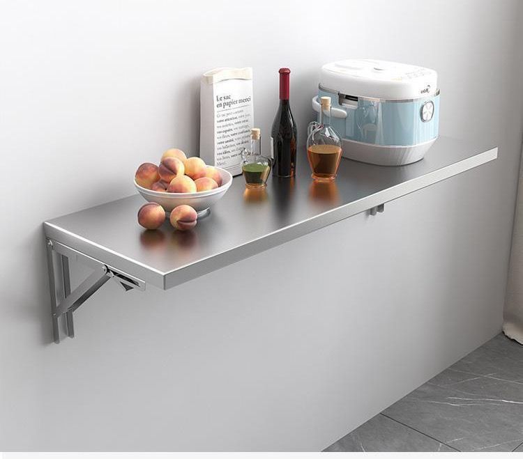 大好評 ウォールラック 業務用 高耐荷重 ステンレス製 折りたたみ式 吊り棚 壁掛け式 ラック 収納ラック 壁面ラック ウォールシェルフ 飾り棚 ガレージ棚