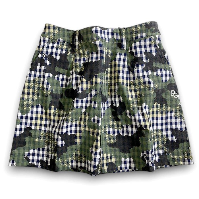 【新品・未使用】パーリーゲイツ　カモ柄スカート レディス サイズ：1・M・新品】パーリーゲイツ高機能素材 Octa opop カモフラ柄