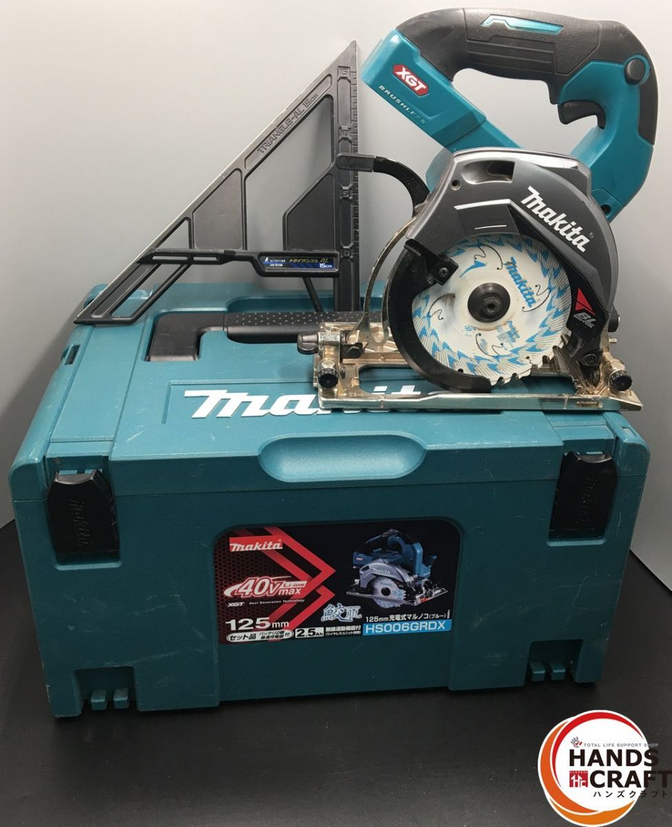 品 マキタ makita 125 mm 充電式 マルノコ HS 006 G 丸ノコガイド定規付き