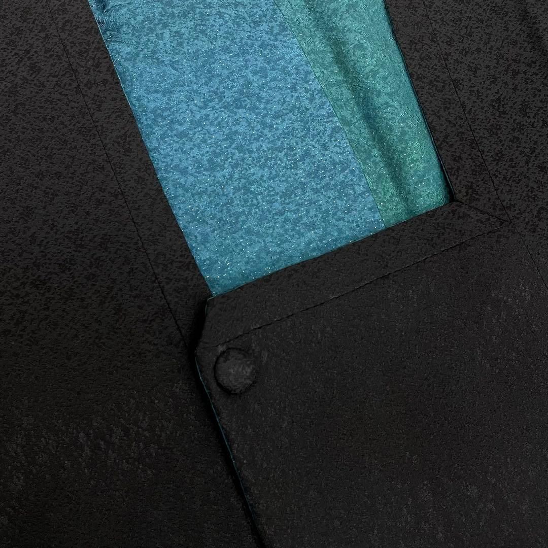 コ251032◆リバーシブル道行コート◆銀通し ♥品