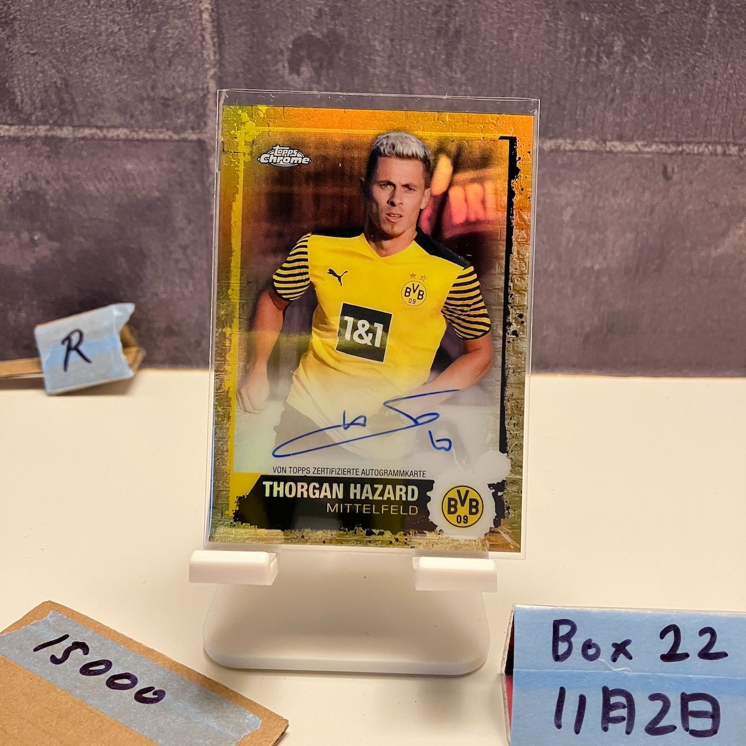 2022 Topps Chrome VAN DER SAR 直筆サインカード 2021 Topps Chrome Thorgan Hazard 22/49 直筆サインカード Borussia