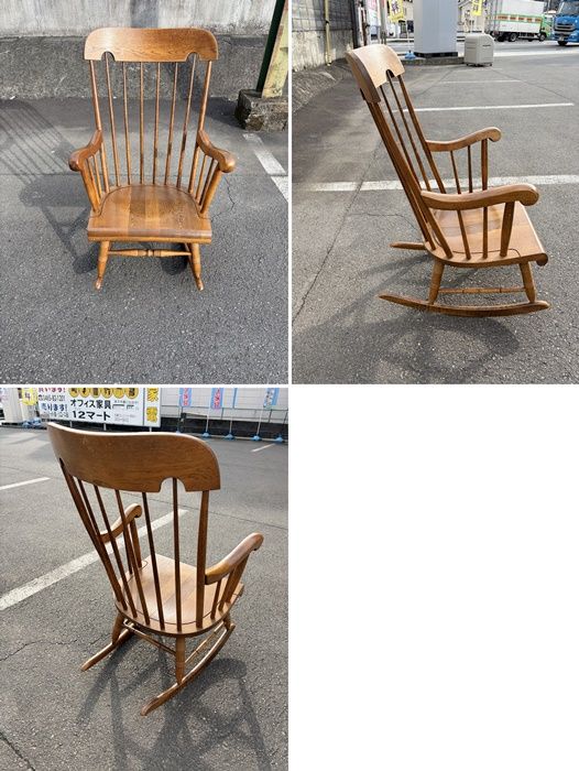 木製ロッキングチェア（中古） 中古】【一部地域送料無料】飛騨産業 キツツキ ロッキングチェア 木製