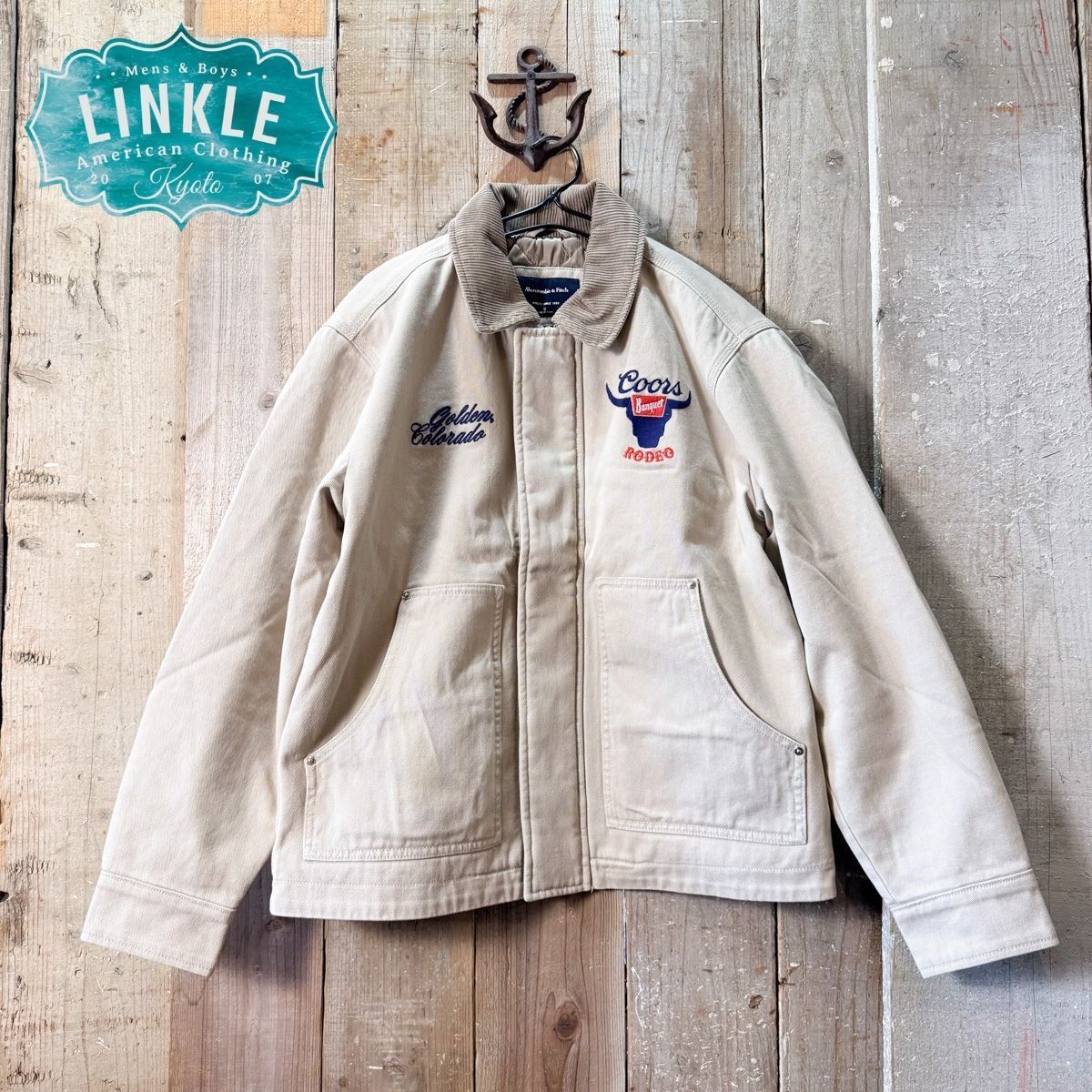 Abercrombie - Fitch アバクロンビーアンドフィッチ Coors ブルデニム ワーク ジャケット