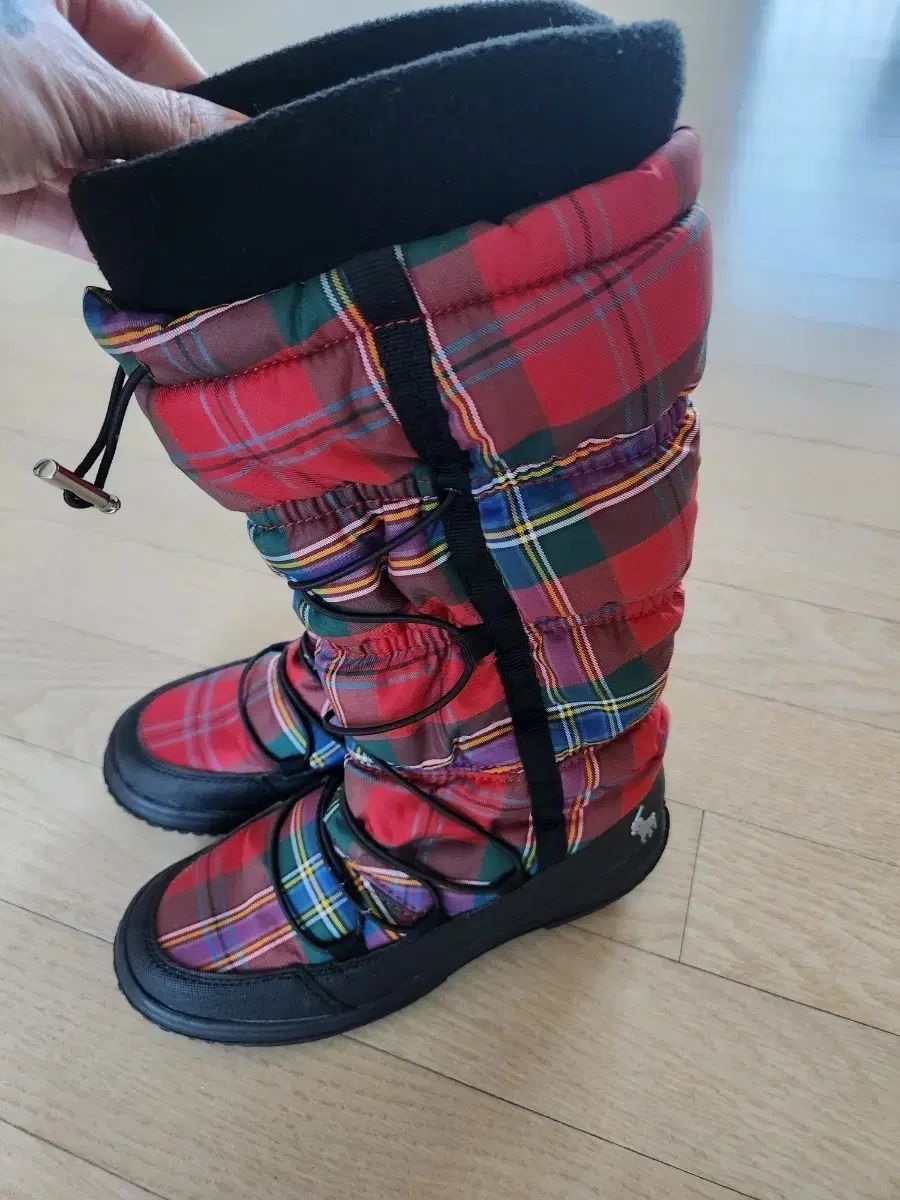 ポロラルフローレン CHECK ダウン ブーツ 225 サイズ