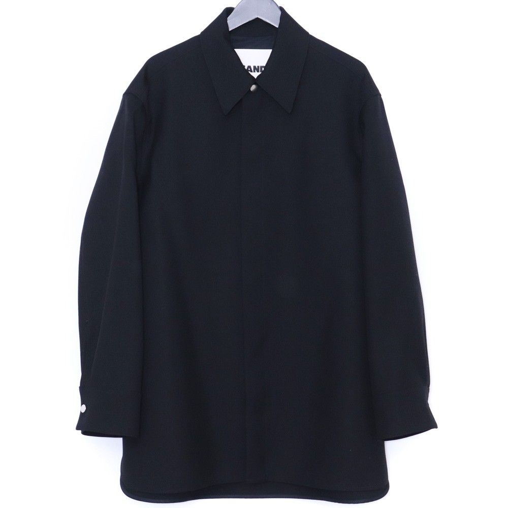 JIL SANDER ブラックウールジャケット サイズ46 J 40001