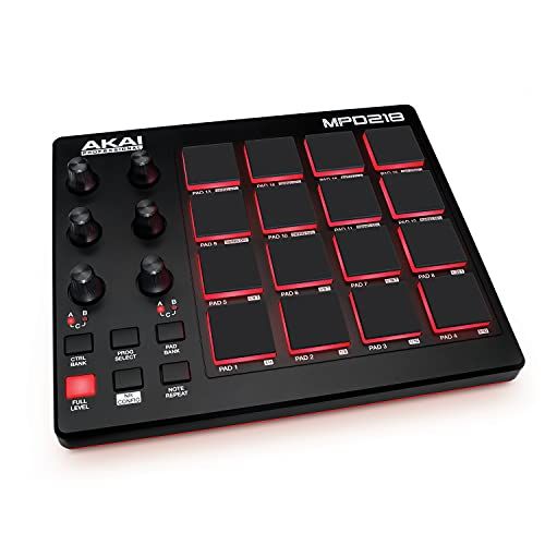 Akai Professional USB MIDIコントローラー 16のMPCパッド 音楽制作 音源ソフト付属 Ableton MPD 218 po