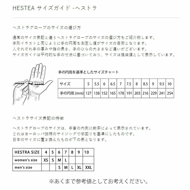 22-23 HESTRA ヘストラ FALL LINE 3-FINGER 10 CORK
